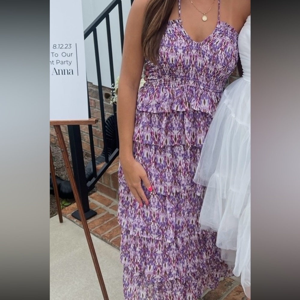 Elegant Purple Maxi Dress